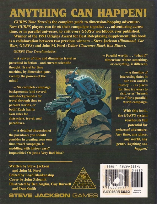 GURPS 3rd - Time Travel (B Grade) (Genbrug)